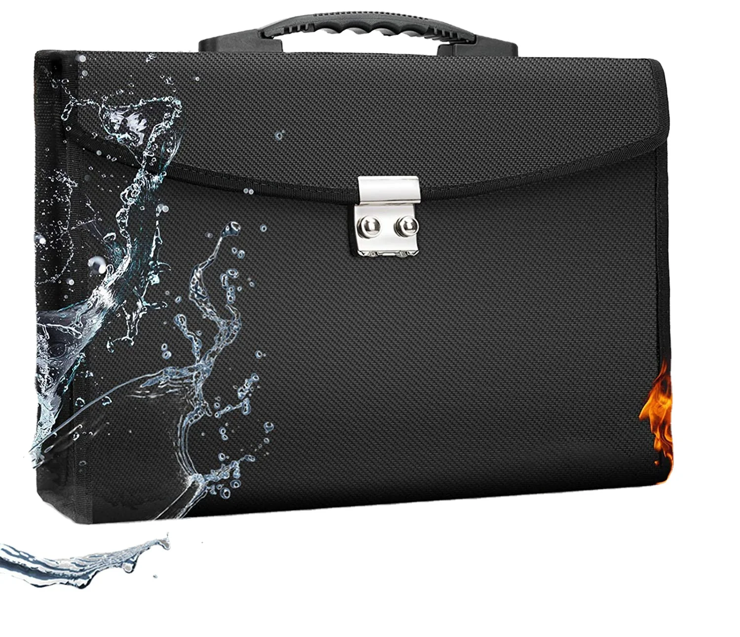Fireproof Expanding File Folder 24 Pockets Expandable File Folder for Office Home A4 Letter Size Important Document Organizer