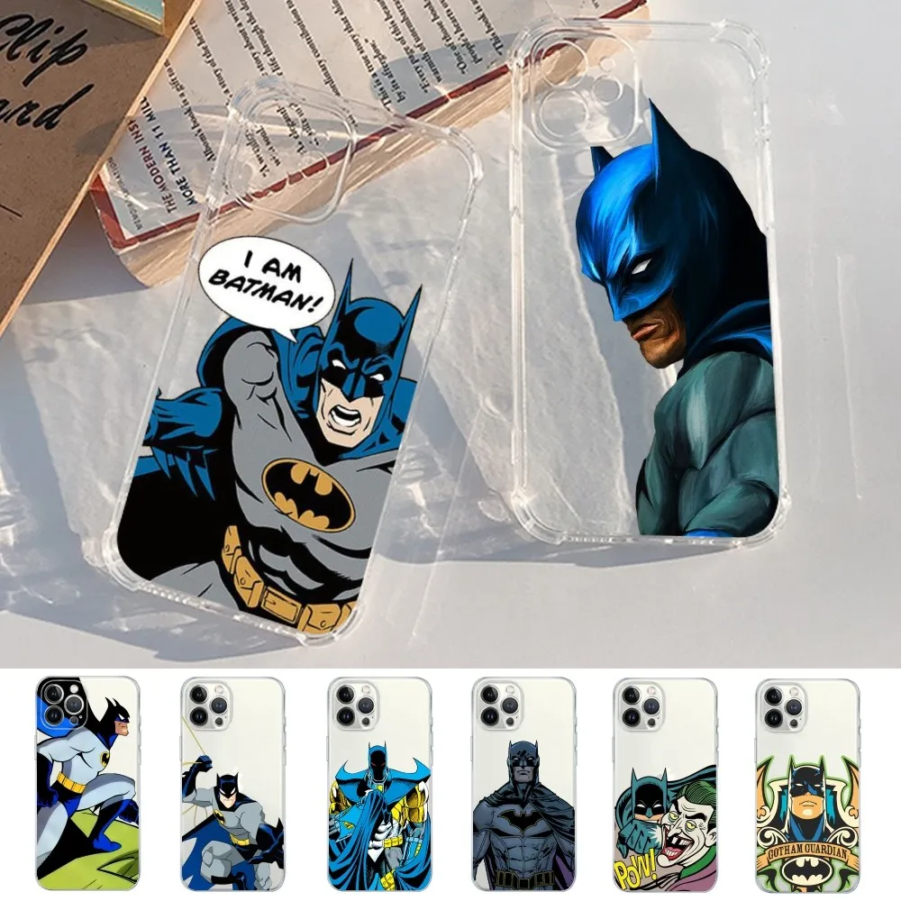 

Cool B-Bat-mans Phone Case For IPhone 16 15 14 13 12 Mini 11 Pro XS Max X XR SE 6 7 8 Plus Soft Silicone Cover