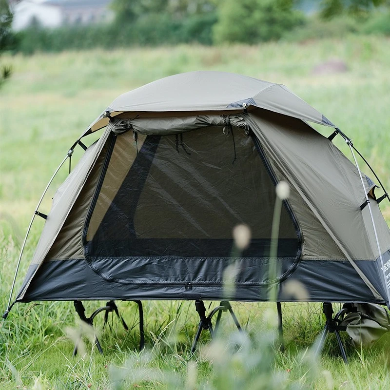 Body tent plus camp bed tent plus large portable fishing