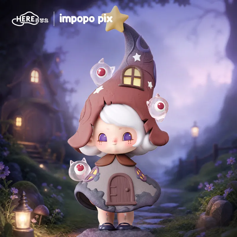 HERE Impopo Pix Dreamwalk Серия «Лес Тумана» Слепая коробка Оригинальные игрушки Сюрприз-бокс Кукла Аниме-фигурка