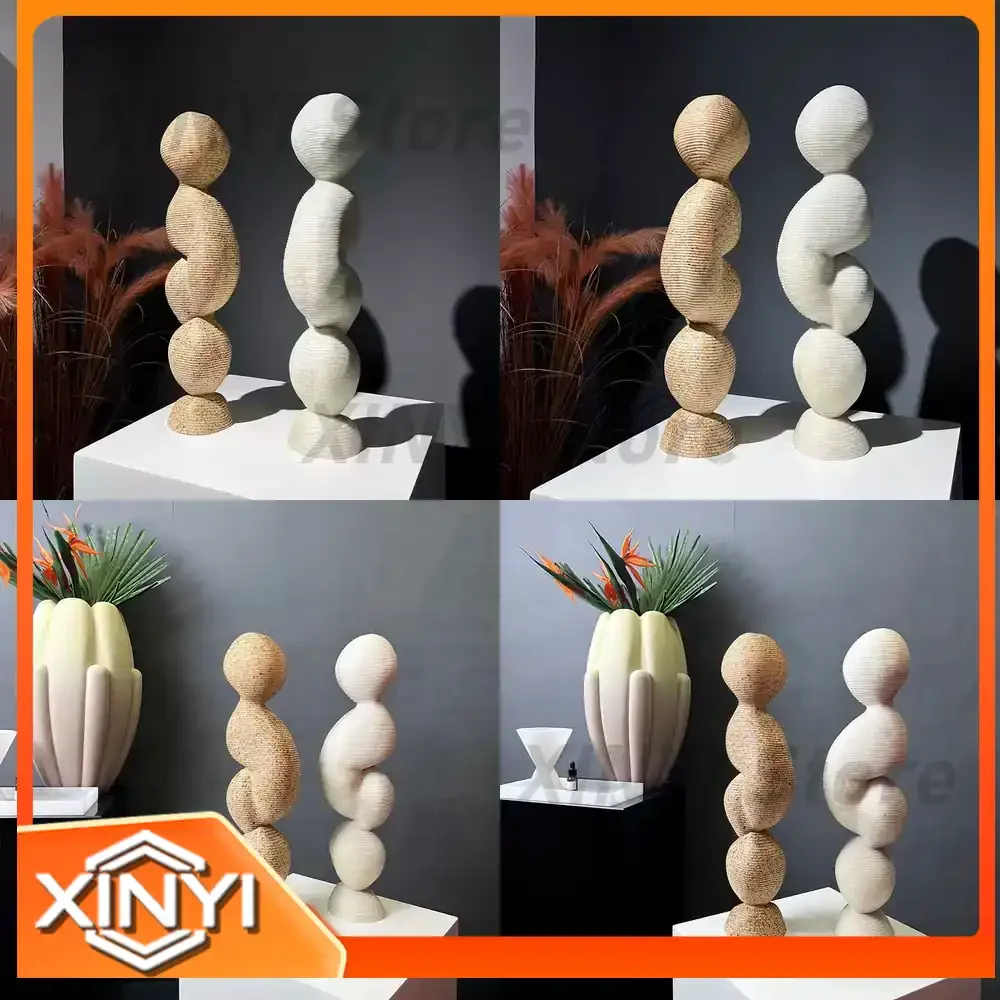 Modern Abstract Art Sculpture Geometric Resin Decor for Home Table Decoration Accessories Action Figure Home Decor Gifts