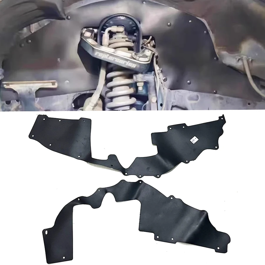 

Wooeight 2 шт. передние защитные накладки на крылья, модифицированные брызговики-фартуки для Toyota Land Cruiser LC100 LC200