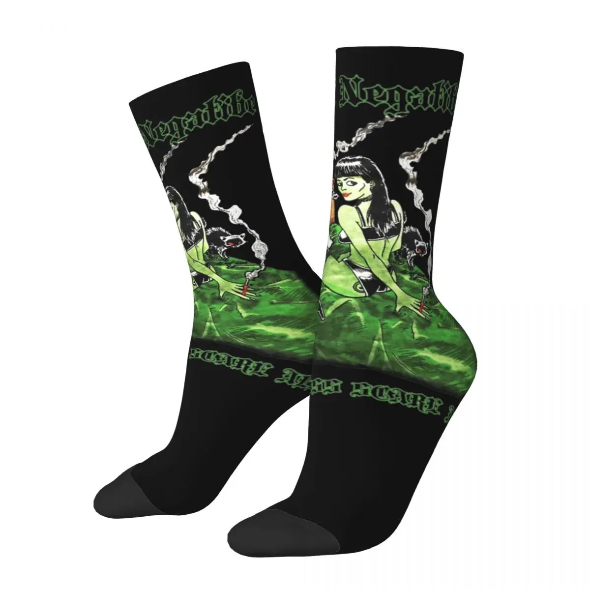 Type O Negative Scare Socks Men's Women's Happy Goth Metal Music Socks Spring Summer Autumn Winter Middle Tube Stockings Gifts