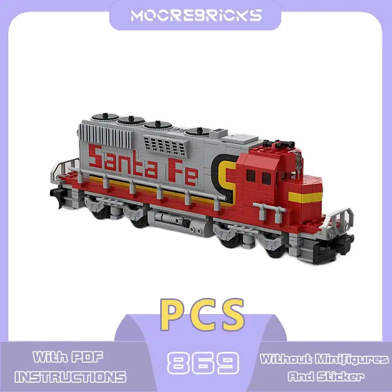 Ultimate Collection GP30 Santa Fe Diesel Locomotive Train Building Block Model Assembly Bricks Educational Toys Kids Puzzle Gift