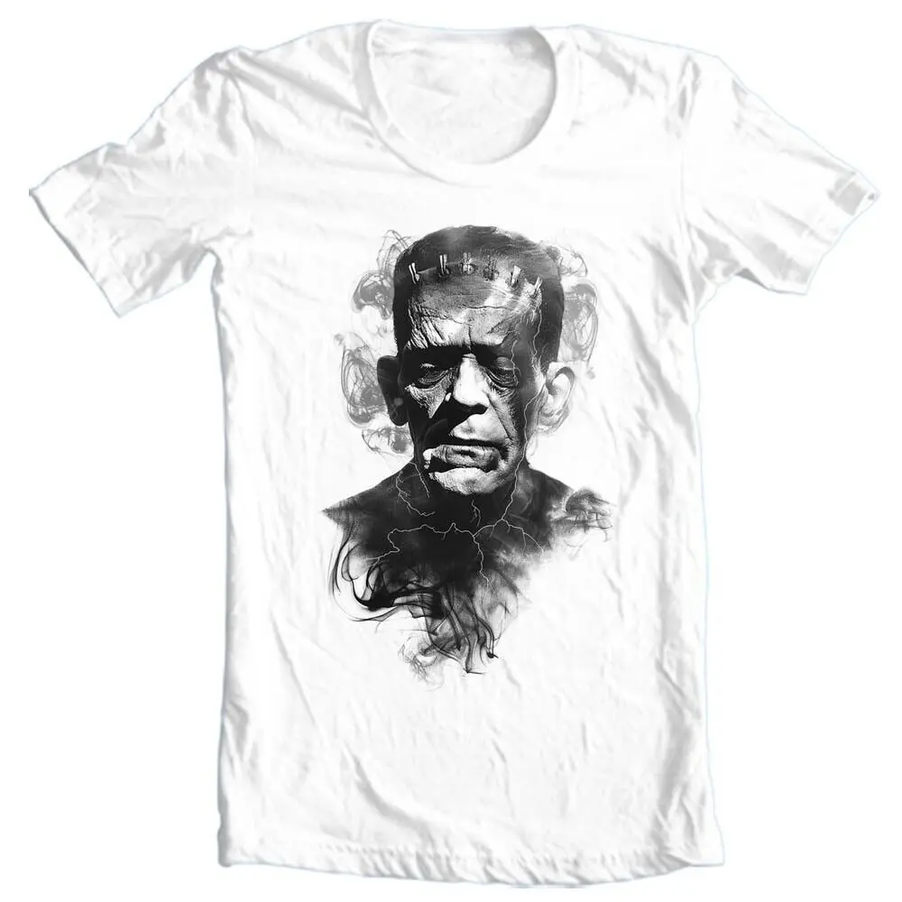 Frankenstein T-shirt Original Black & White Artwork Horror Unisex Graphic Tee