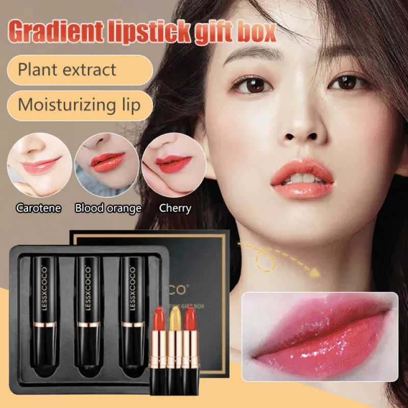 Carotene Color Changing Lipstick Thousands of Colors Lip Balm Moisturizing Anti-Dry Chapped Color Changing Lipstick 3 Colors