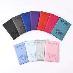 Lightweight Passport Cover Holder Case Women Men Travel Business PU Leather Ticket Protective Credit Wallet Travel Accessories