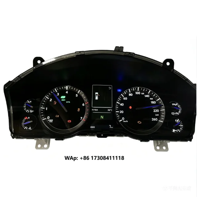Factory New Blue Pointer Cluster  Heavy Duty Analog Dashboard Gauge Module Direct Fit for 16-21 Land Cruiser LC200