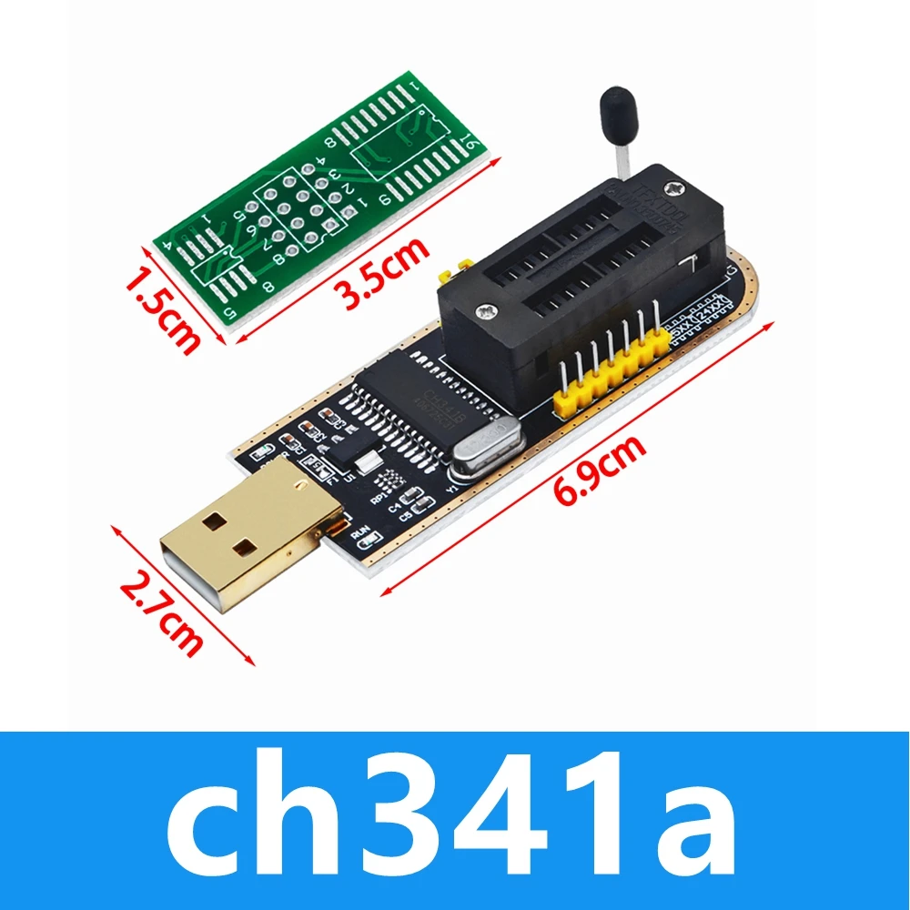 CH341A 24 25 Série EEPROM Flash BIOS Módulo Programador USB SOIC8 Sop8 Clip De Teste Para 93cxx 25cxx 24cxx I.346512197 CH341A 24 25 Série EEPROM Flash BIOS Módulo Programador USB SOIC8 Sop8 Clip De Teste Para 93cxx 25cxx 24cxx I.346512197