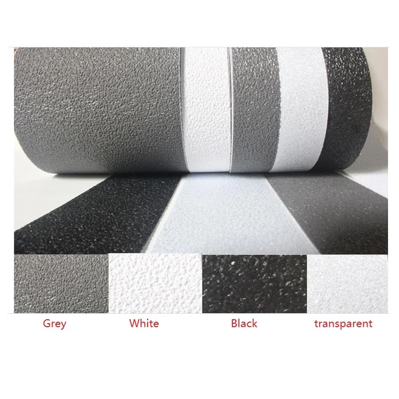 Anti slip tape PU Staircase Bathroom Bathtub Swimming Pool Pad Frosted Wear-Resistant Safety Warning Black Adhesive Tape