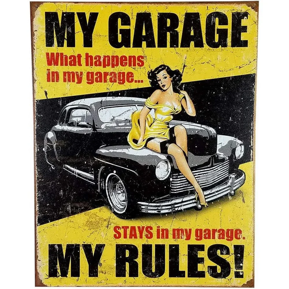 HD Metal Tin Sign Vintage 