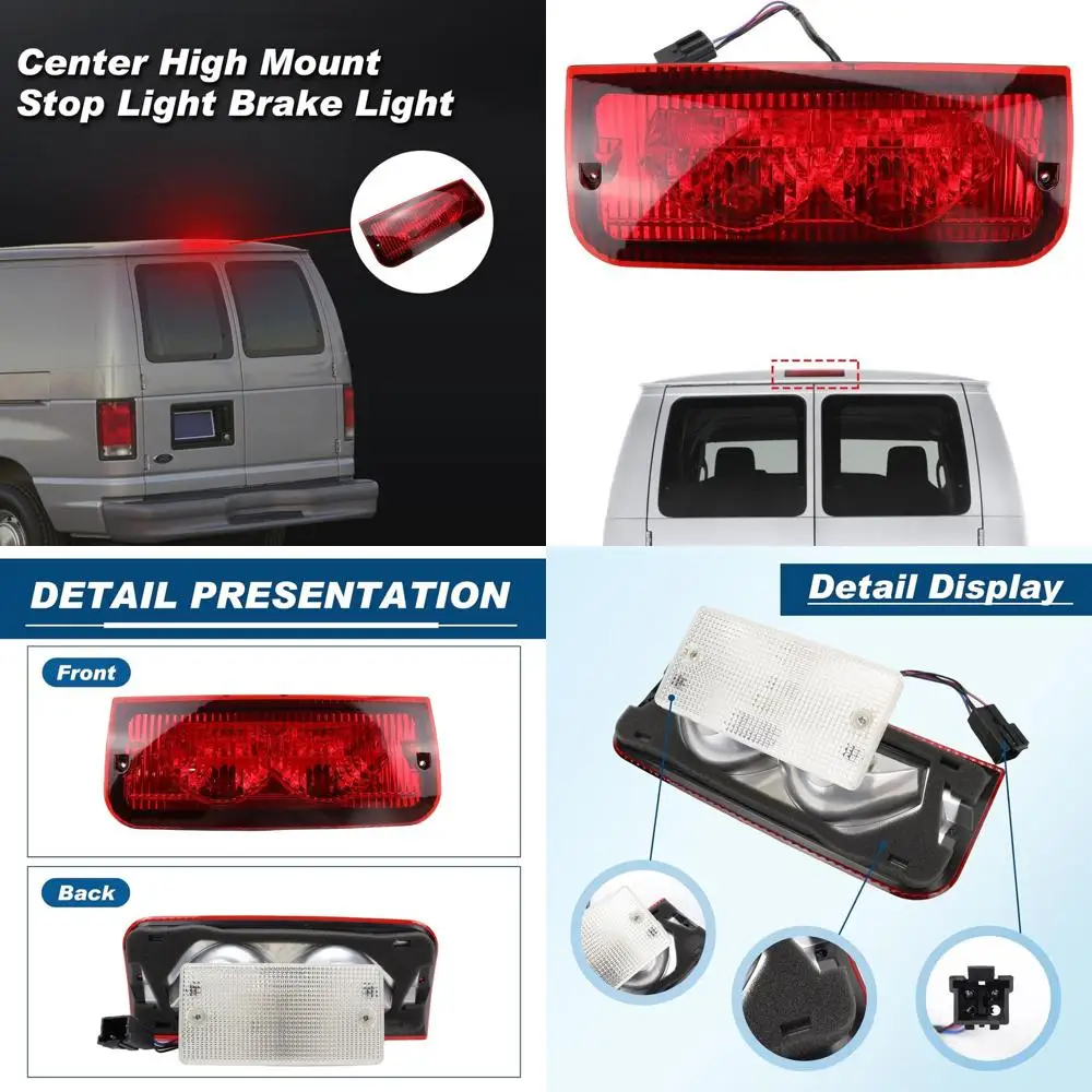 

1992-2022 Ford Econoline E150-E550 3rd Brake Light, Center High Mount Stop Lamp, 6C2Z-13A613B