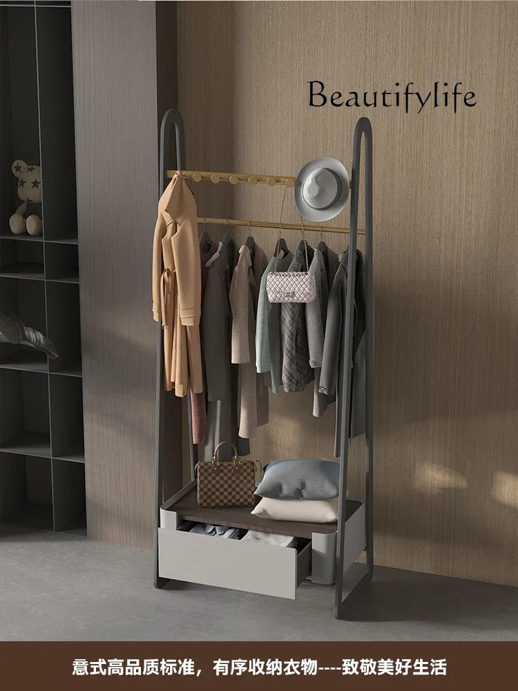 Italian triangular coat rack indoor bedroom light luxury premium room floor hanger fashion