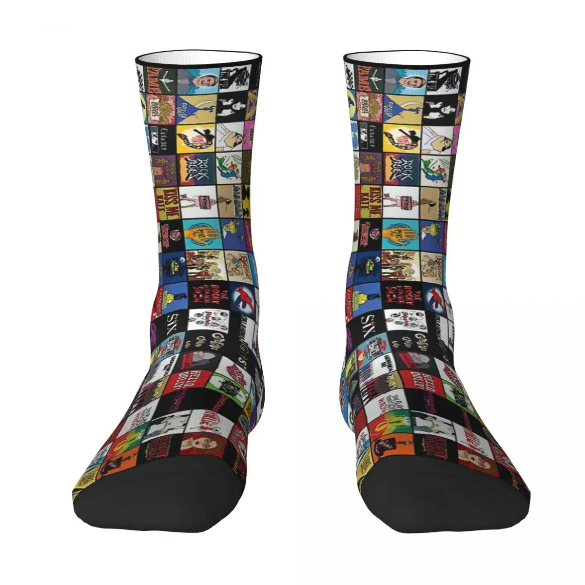 Broadways Musical Theatre Logos - Hand Drawn Men Women Socks fashion Beautiful Spring, Summer, Autumn, and Winter Dressing Gifts