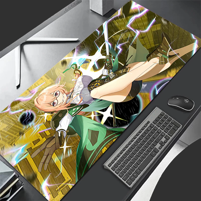 Mousepad Pattern Game Pad Rubber Mouse Pad Accessories Desk Mat Non Slip Office Table Mat Gamer Zenless Zone Zero Keyboard Pad