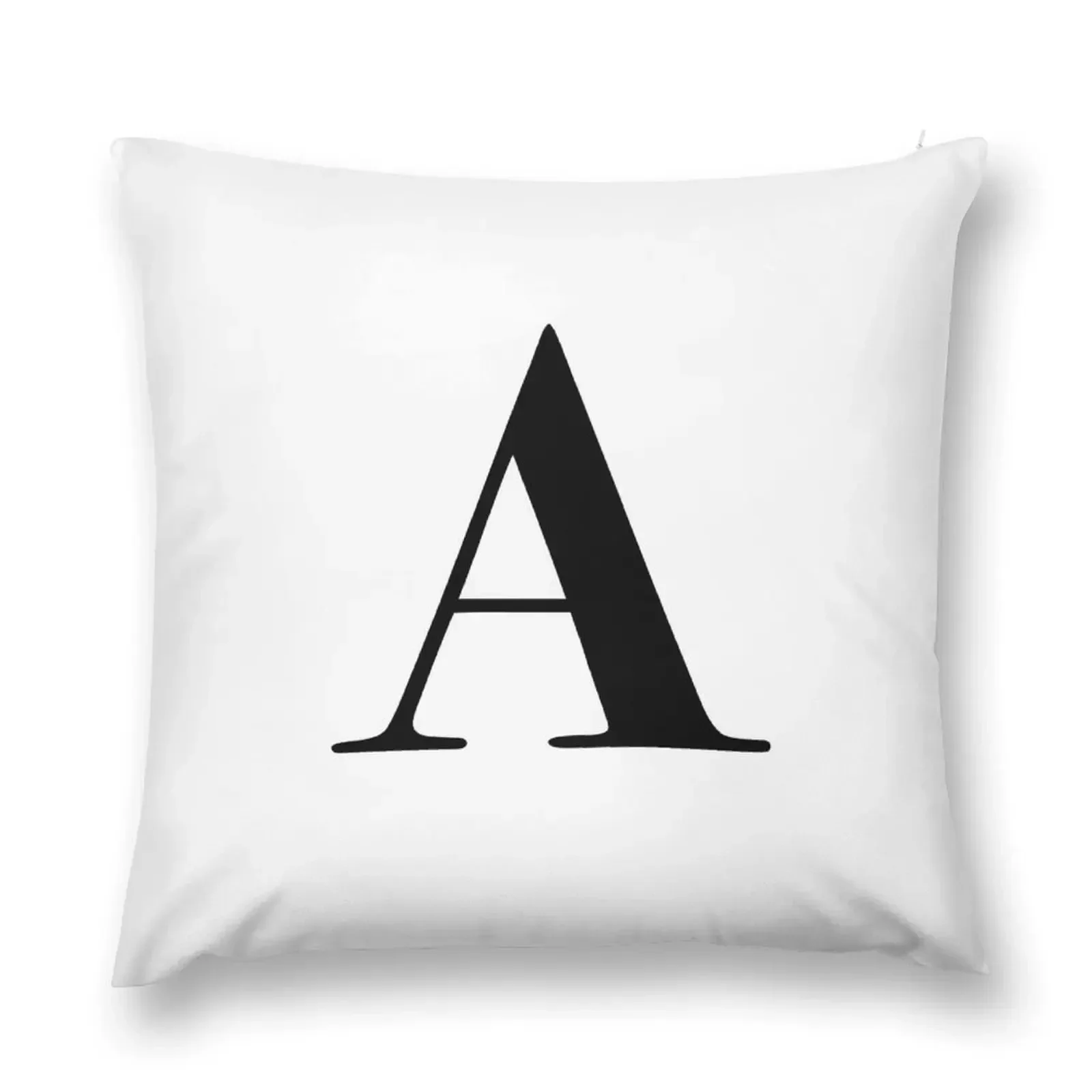 Initials: Letter A Throw Pillow Cushions Home Decor Sofas Covers anime girl pillow