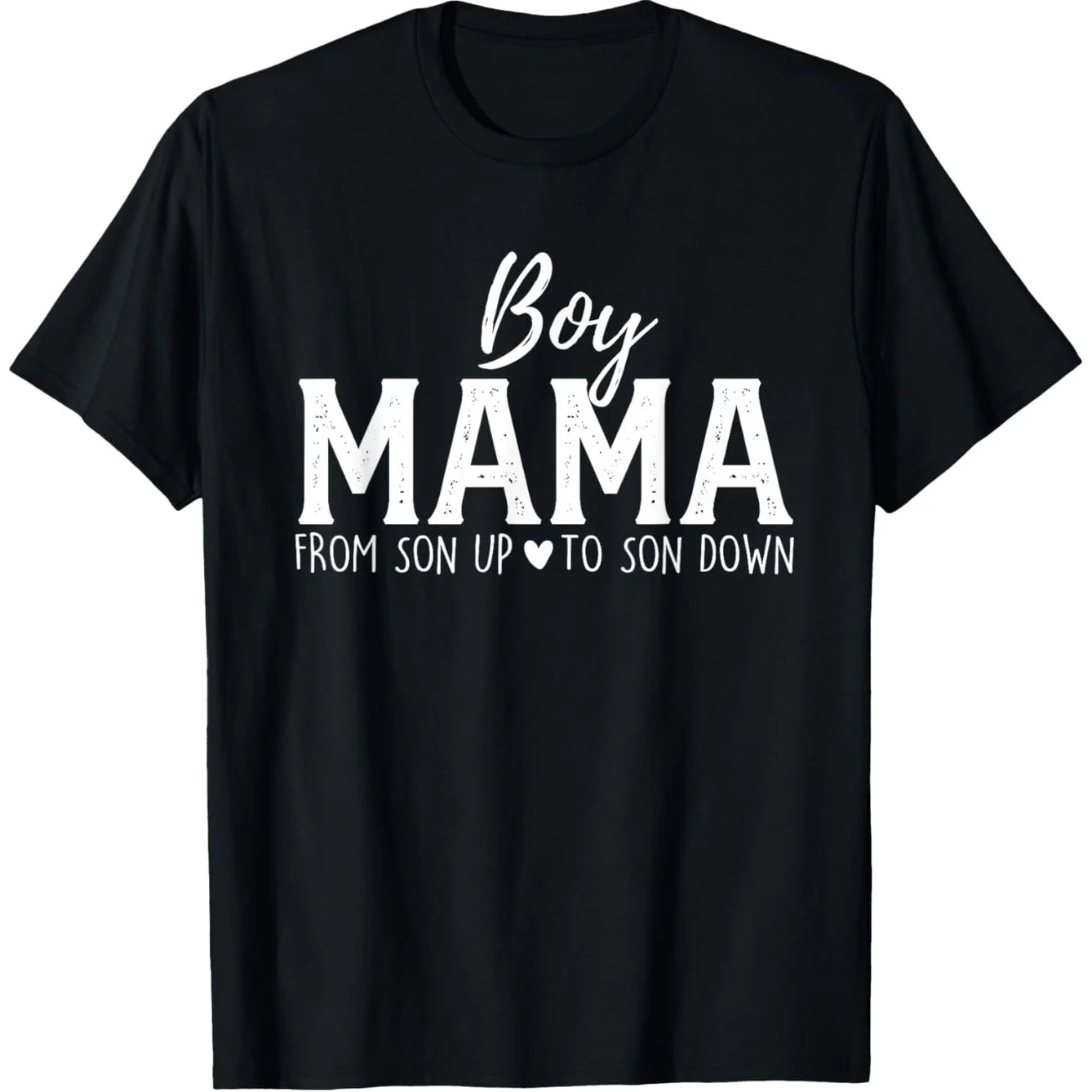 تي شيرت قطني بنمط Boy Mom - هدية ممتعة لعيد الأم، تي شيرت كاجوال برقبة دائرية وأكمام قصيرة للجنسين