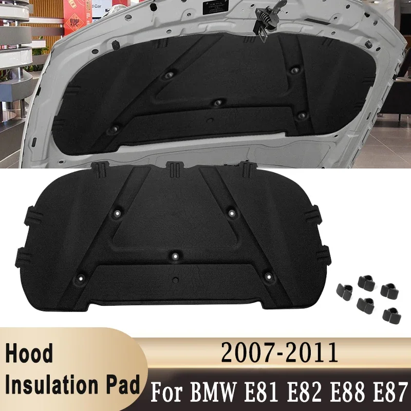 

Car Front Engine Hood Insulation Cotton Pad Heat Soundproof Mat Cover For BMW E81 E82 E88 E87 120I 128I 130I 135I 2007-2011