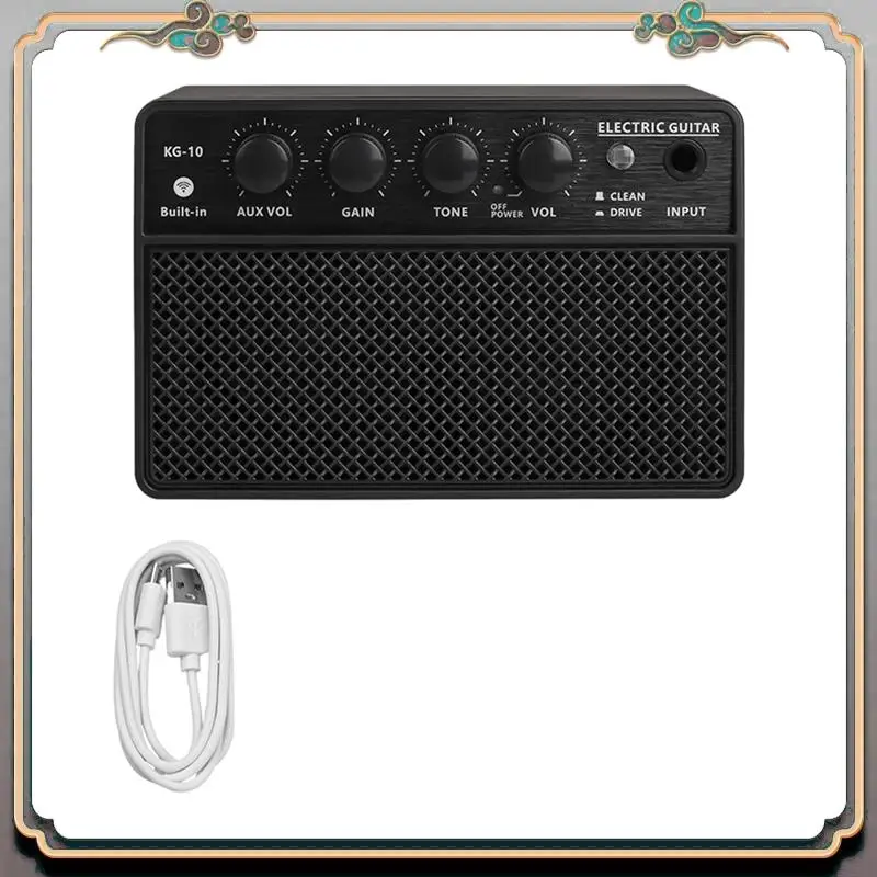 

Durable Small Electric Guitar Speaker Mini Portable Guitar Practice Speaker Suitable For Daily Practice And Street Performances