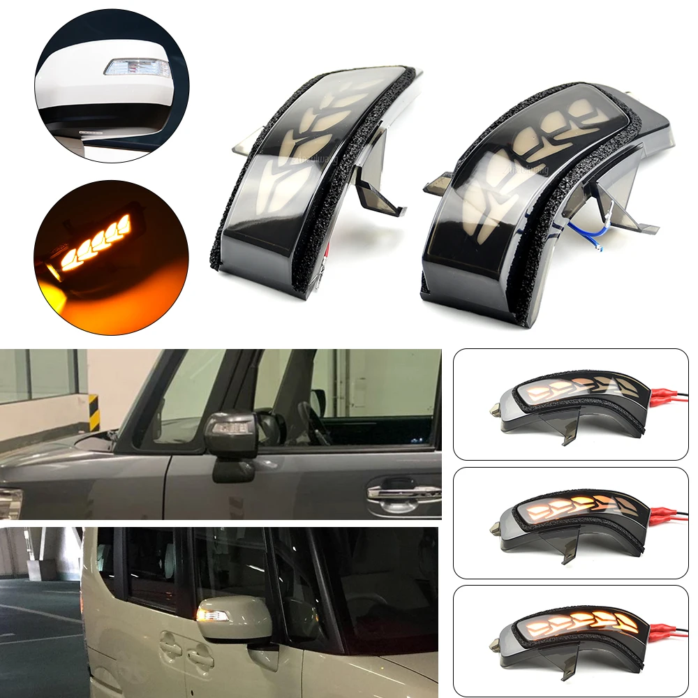 LED Turn Signal Side Mirror Light 2Pcs Dynamic Indicator Blinker For Honda N-Box Slash JF1 JF2 2012 2013 2014 2015 2016 2017