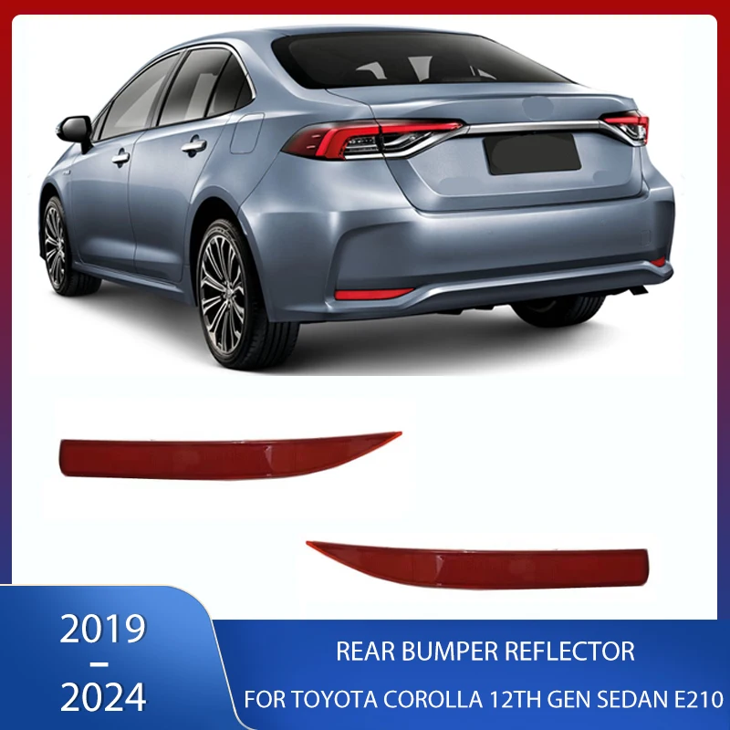 Rear Bumper Reflectors Brake Reverse Light Fog Lamp Assembly For Toyota Corolla 12th Gen Sedan E210 Altis 2019-2024