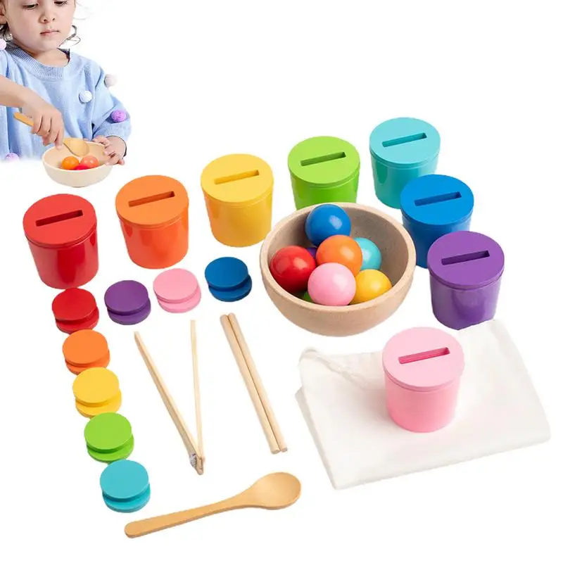 Toddler Color Learning Shape Matching Game For Toddler Counting Learning And Educational Toys Fine Motor Skills Toys Ball Game