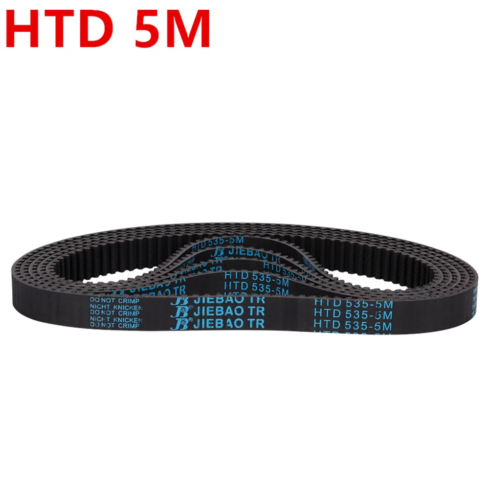 

HTD-5M 440mm-560mm Pitch 5mm Timing Pulley Belt Close Loop Rubber Timing Belts Width 25mm Synchronous Belt