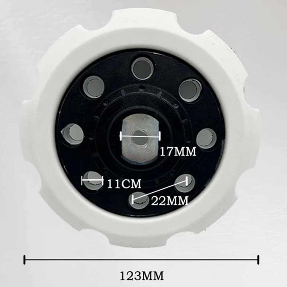 125mm Sanding Backing Plate Prevents Disc Damage Quick Sandpaper Replacement Vacuum Holes Versatile Sanding Tool