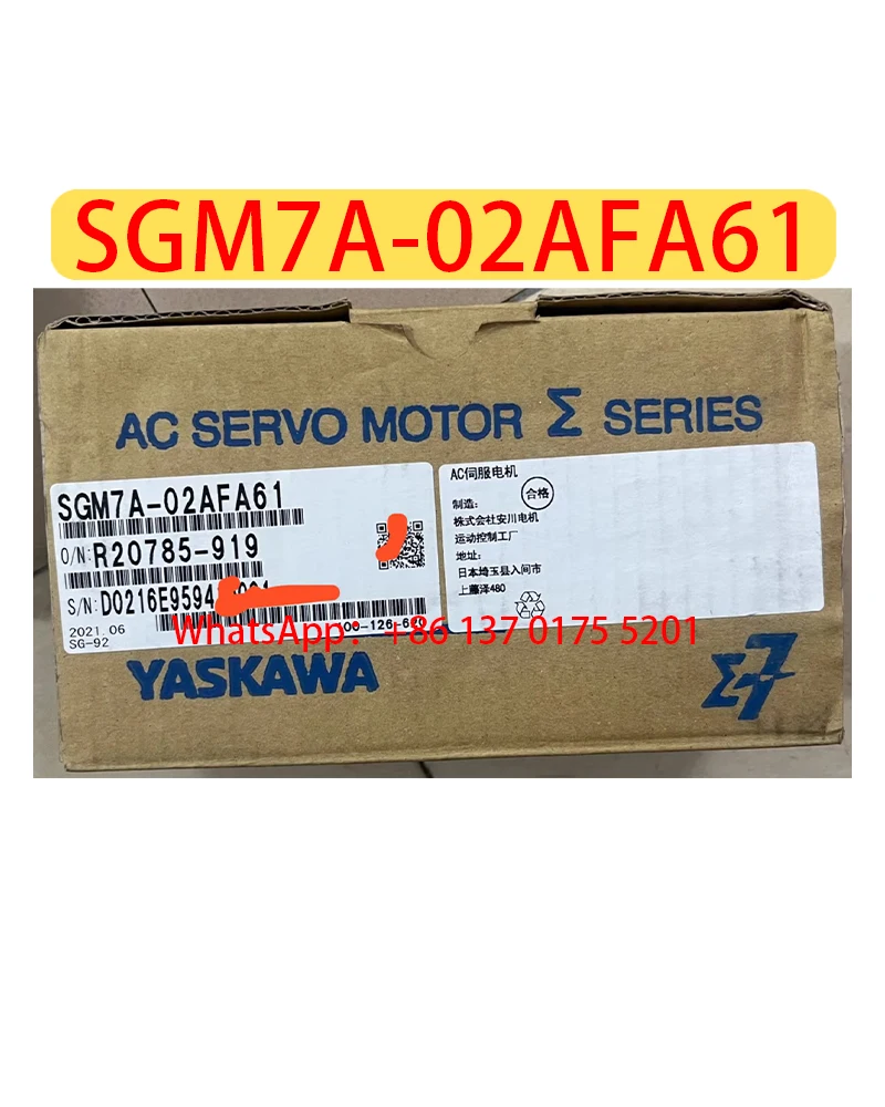 

SGM7A-02AFA61 Brand New Servo Motor SGM7A 02AFA61，Fast shipping