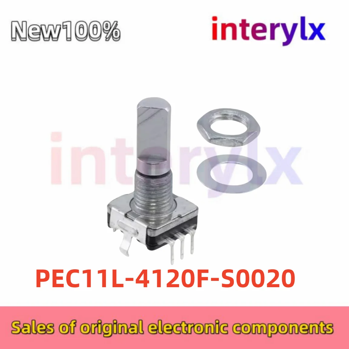 1Pcs/Lot Original PEC11L-4120F-S0020 PEC11L-4120F rotary encoder 20 positioning with switch 5 pins