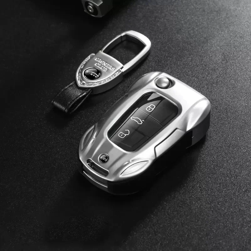 Metal Car Remote Key Cover Case Holder Shell Fob For VW Volkswagen Golf 8 Teramont Viloran ID.3 ID4X ID6X Passat Polo Tiguan