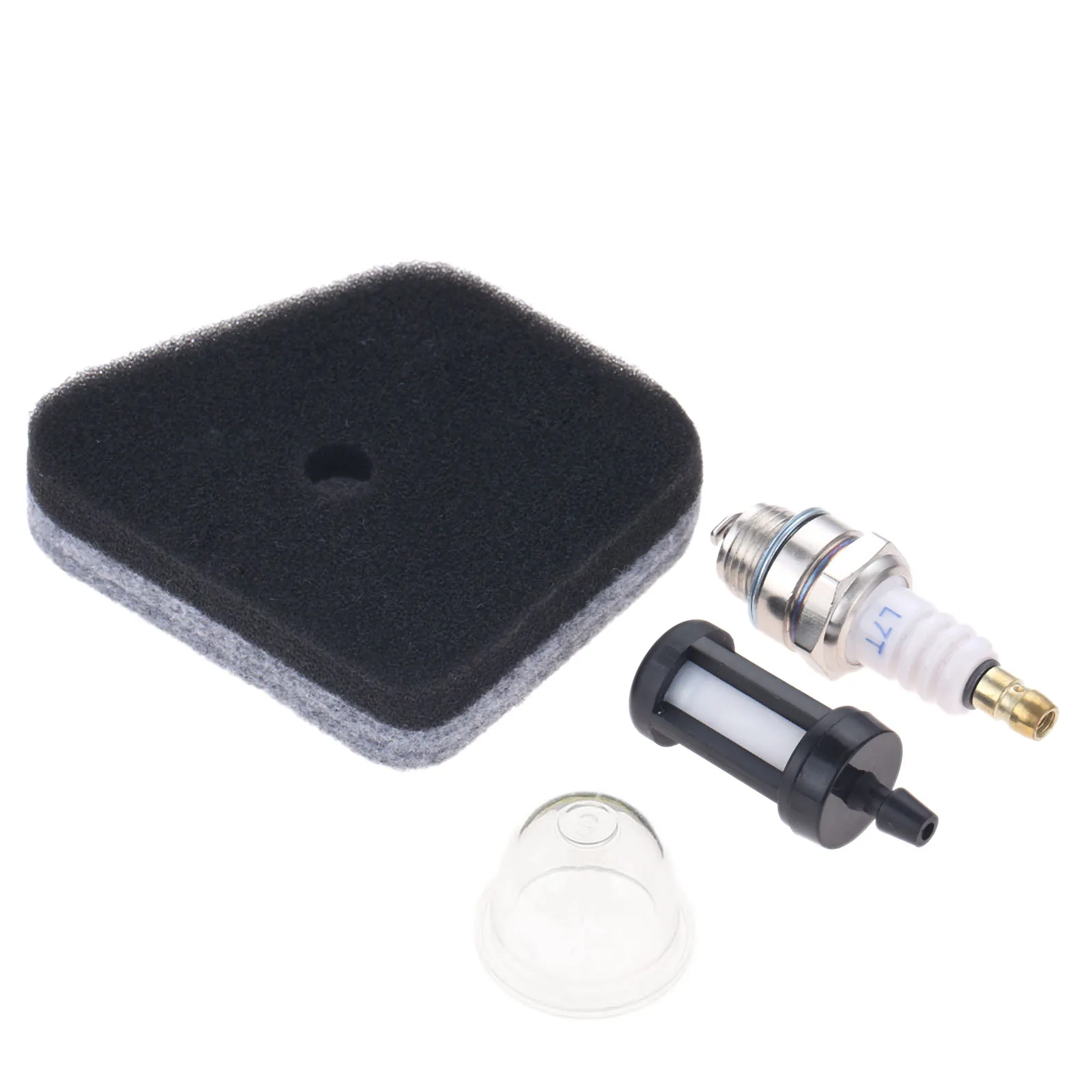4Pcs/Kit Chainsaw Air Filter Spark Plug Fuel Filter Primer Bulb Kit Fit For STIHL FS90 FS100 FS110 FS130 String Trimmer "