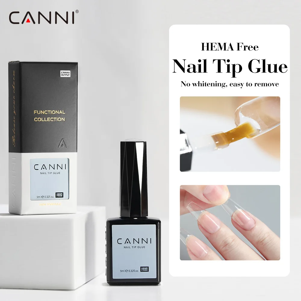 Canni HEMA FREE Nail Glue Soft Gel Tip Adhesive Glue For False Tips Extend Press On Nails Nail Art Long Lasting Soak Off UV Gel