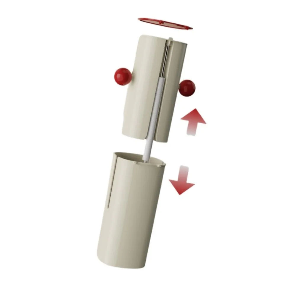 Large Capacity Automatic Lifting Makeup Brush Holder with Lid Press Type Makeup Brush Storage Tube Waterproof Dustproof