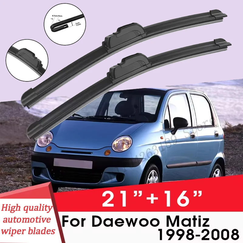 

BEMOST Car Wiper Blades Front Window Windshield Rubber Refill Wiper For Daewoo Matiz 1998-2008 21"+16" Car Accessories