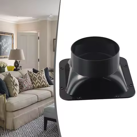 Flange Connector 100-200MM Ventilation Pipe Air Ducting ConnectionJoint Parts Exhaust Air System Vent Outlet Accessories