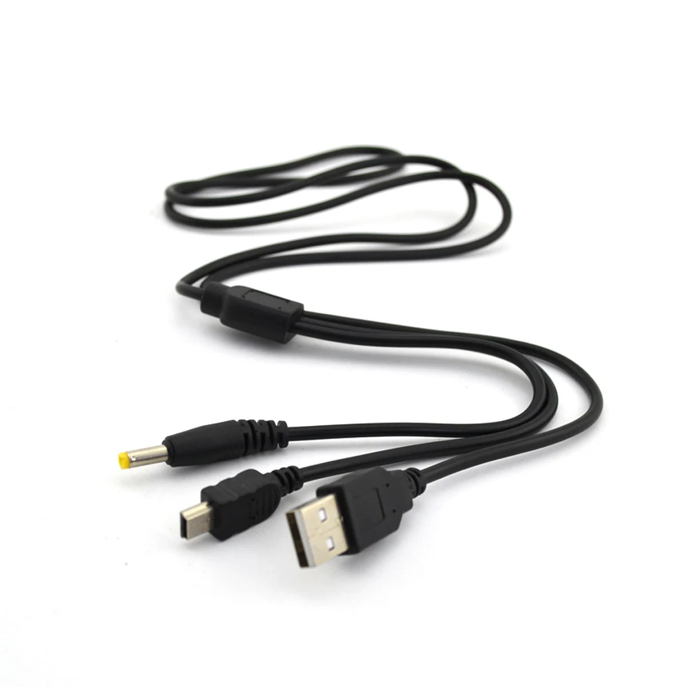 2 in 1 1.2M USB Charger Cable For PSP 2000 3000 Charging Transfer Data Powe Cord Power Cable Game Accessory