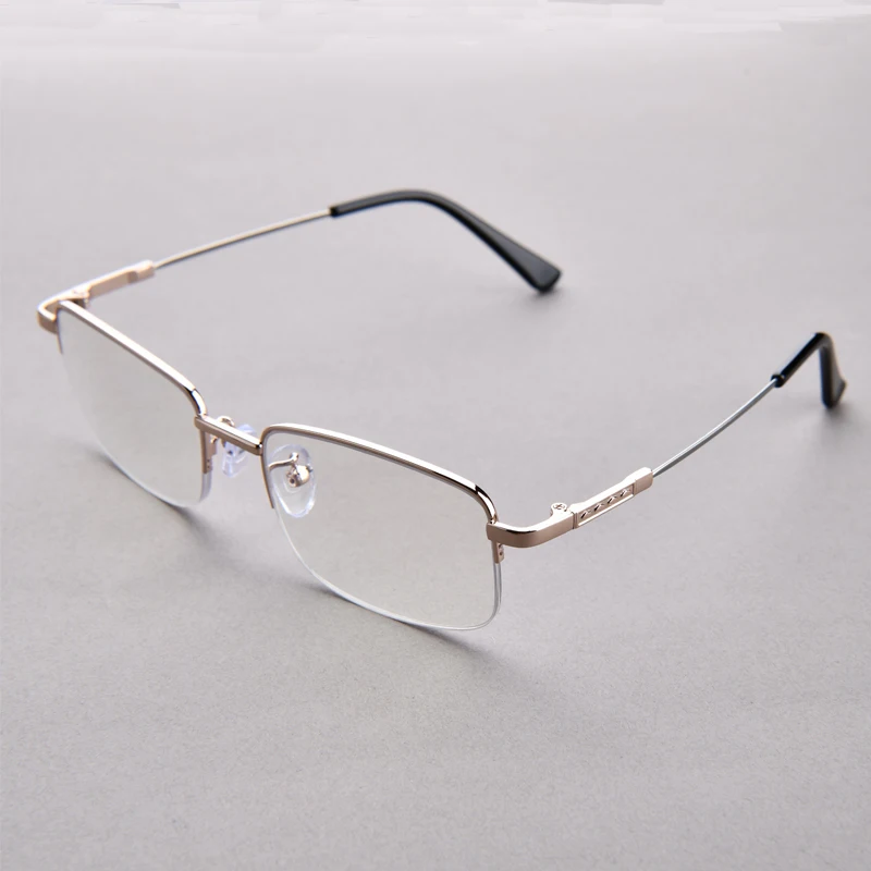 3-in-1 progressive multifokale Lesebrille für Herren, Halbrahmen-Brille, leicht weit und nah aussehen, +1,0 bis +4,0 – Detail 5