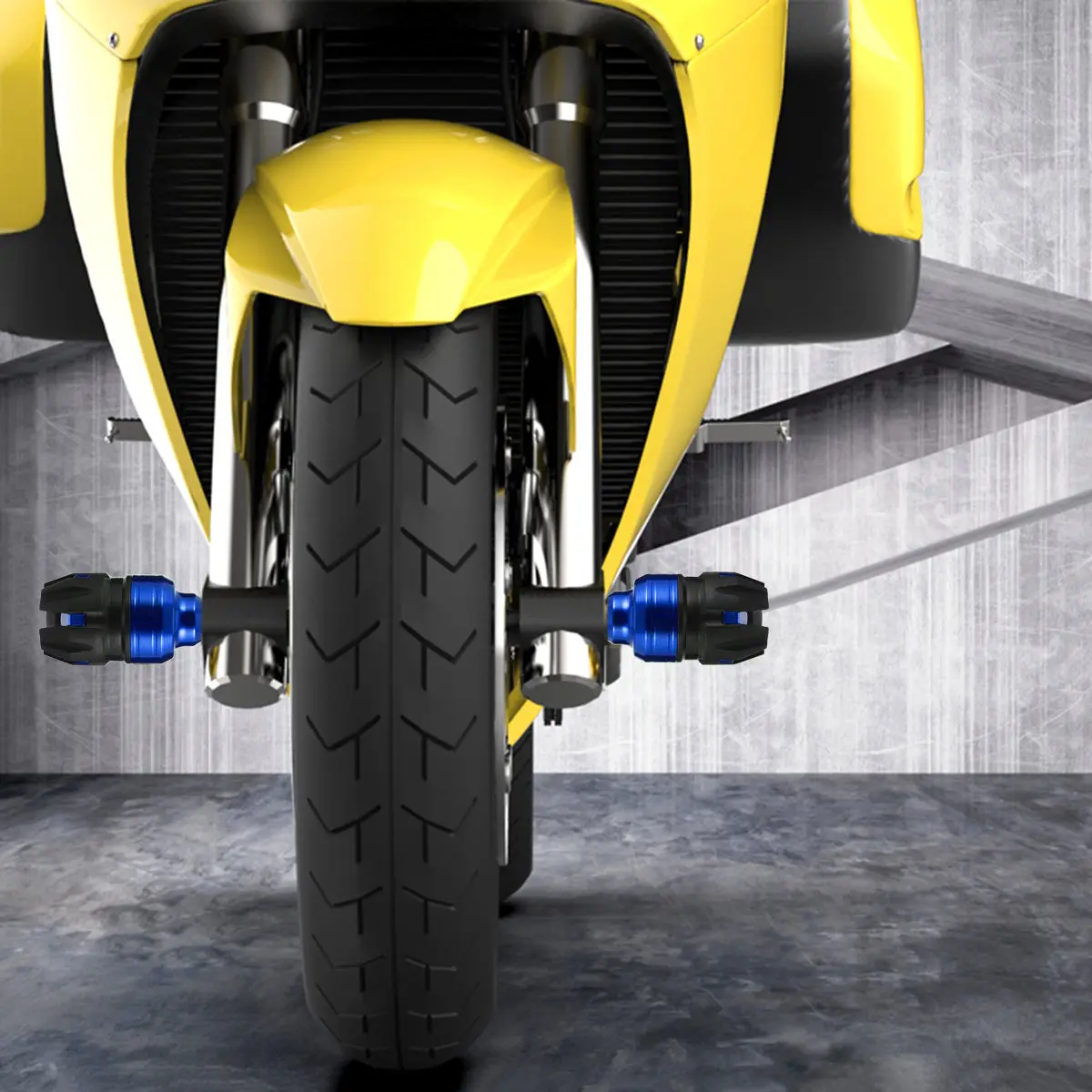 

2Pcs Motorbike Anti Drop Collision Cap Front Fork Slider Made of High Hardness Aluminum Alloy Wear Resistant Corrosion Proof