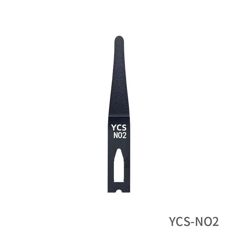 YCS Black CPU Prying Glue Removal Blades Mobile Phone Repair IC Chip Opening Blade Tool for Motherboard Adhesive Removal Repair