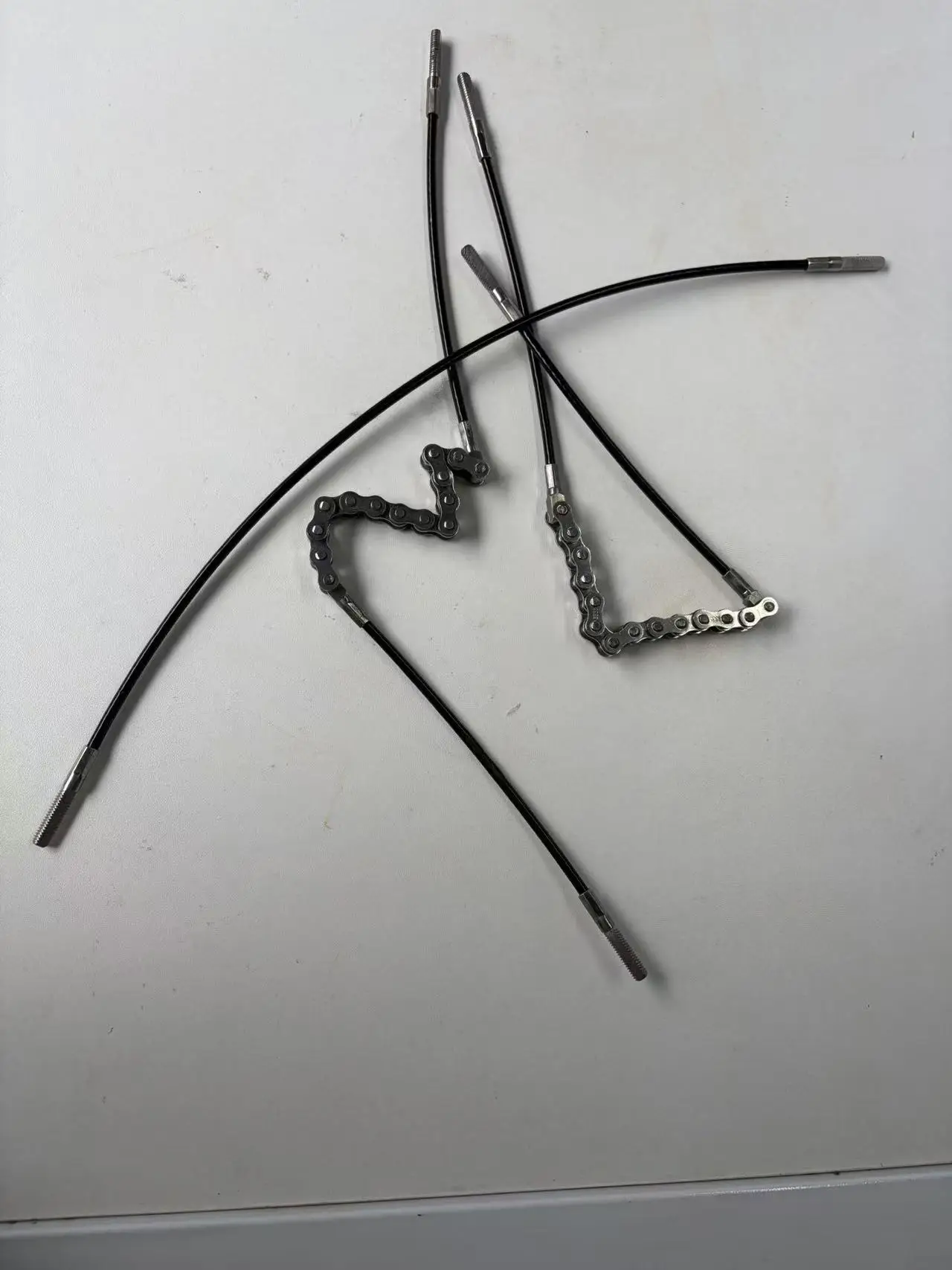 Leg Pedal Kayak Idler Cable Chain, Silver Metal Chain Drive Cable for Kayak Mirage System, Smooth Flexible Replacement