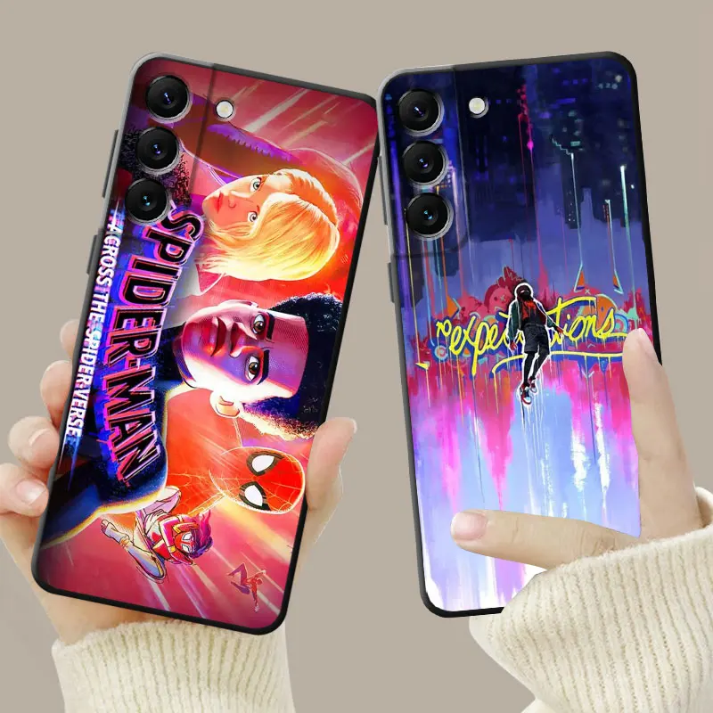 Spider-Man Across The Spider Verse Phone Case For Samsung Galaxy S24 S23 S22 S21 S20 FE Ultra S10 Plus Note 20Ultra 10Plus