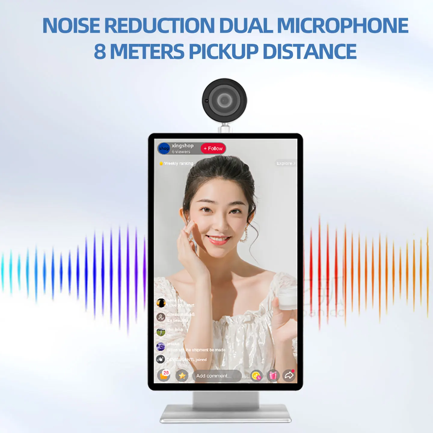 15.6-Inch Intelligent Live Broadcast All-in-one Machine Global Version Live Broadcast Full Set of Equipment Green Screen