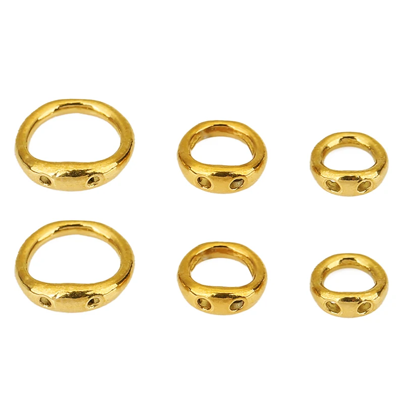 20 قطعة قلادة من الفولاذ المقاوم للصدأ المشابك السنانير خيوط الديكور لوازم أبدا تتلاشى نهاية موصلات لصنع المجوهرات قلادة ذاتية الصنع #4