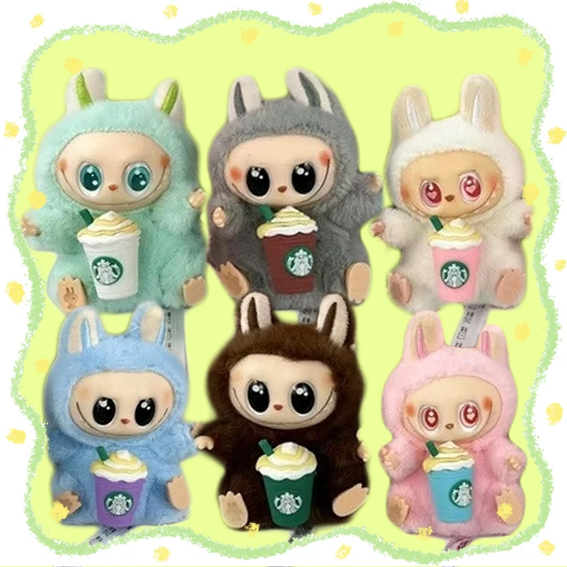 

In Stock Hot Anime Figure Labubu Have A Seat Series PVC Pendant Doll Model Toy Kawaii Monster Replica Keychain Toy Birthday Gift