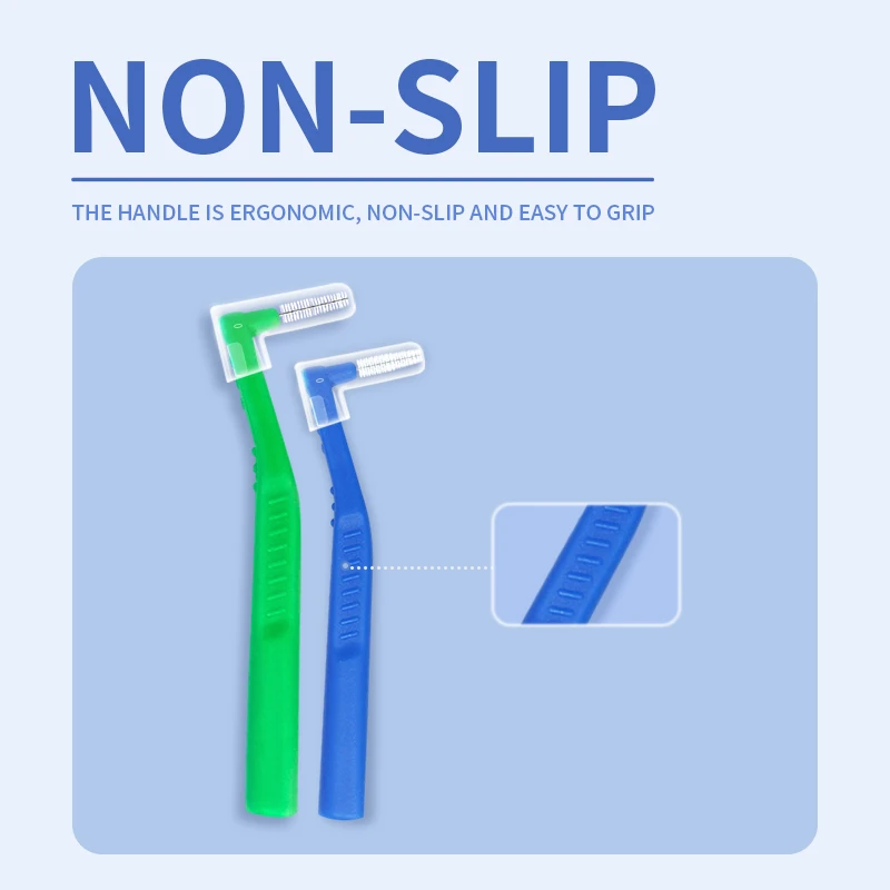 5Pcs dental tools L Shaped Interdental Brush Toothpicks Orthodontic Clean Between Teeth Soft Brush Inter dentist Picks