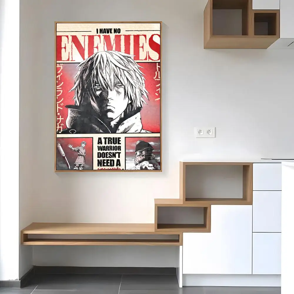 V-Vinland Saga Anime Poster Paper Print Home Living Room Bedroom Entrance Bar Cafe Art Painting Decoration