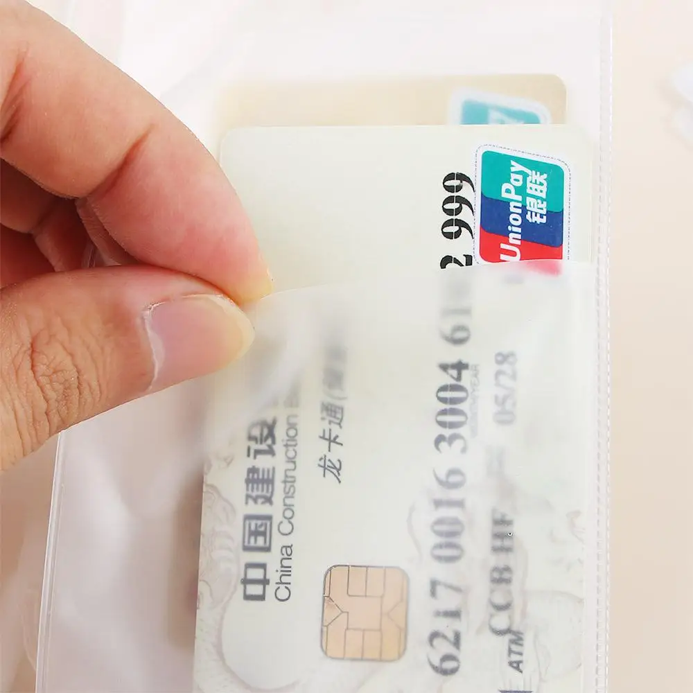 PVC Document Sleeve Organizer Protector Helder Waterdicht Transparant ID-kaart Beschermhoes Houder Paspoorthoes