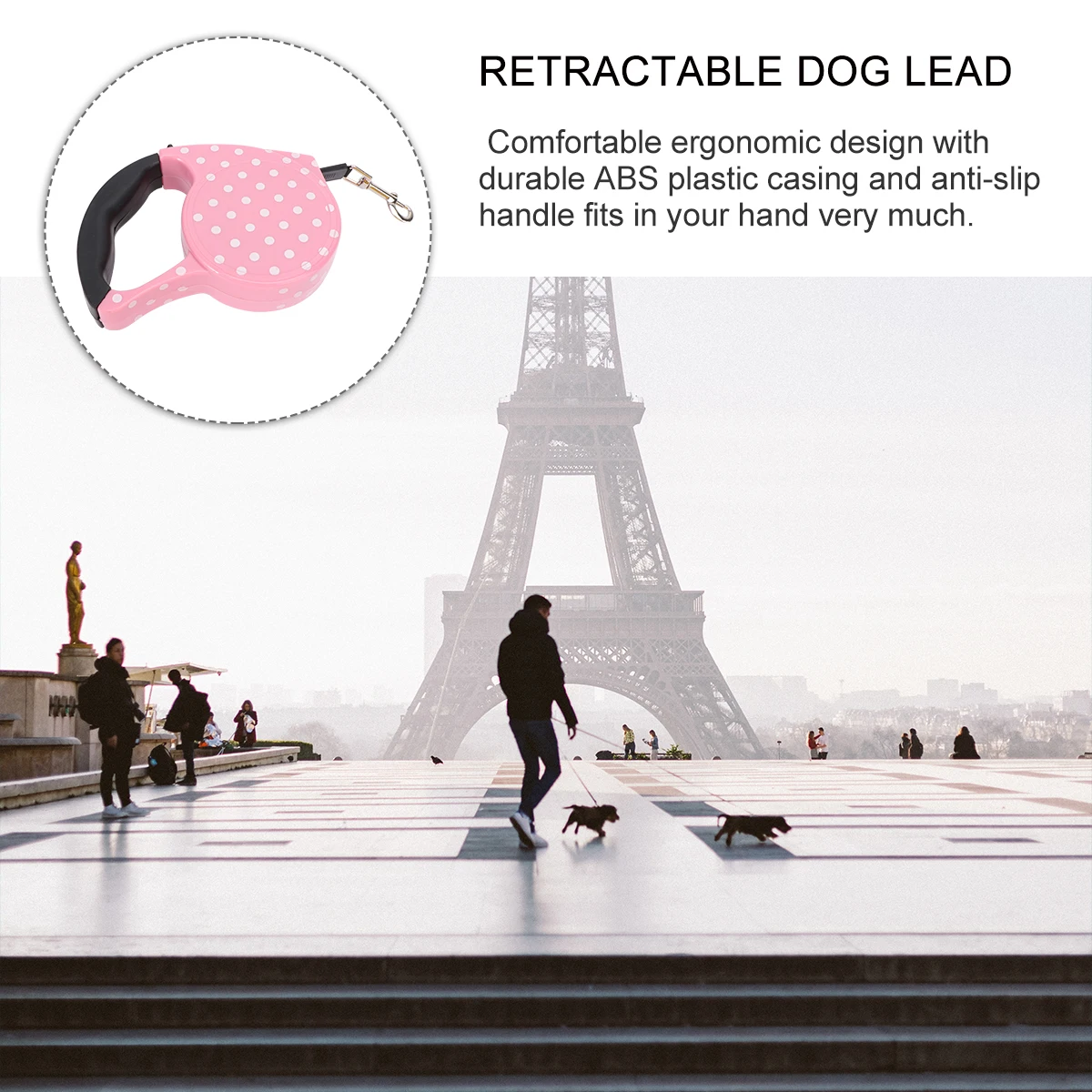 

Retractable Dog Lead 3-5M Long Leash for Training Walking Reflective Cord Durable Pet Traction Rope Small Medium Large Dogs