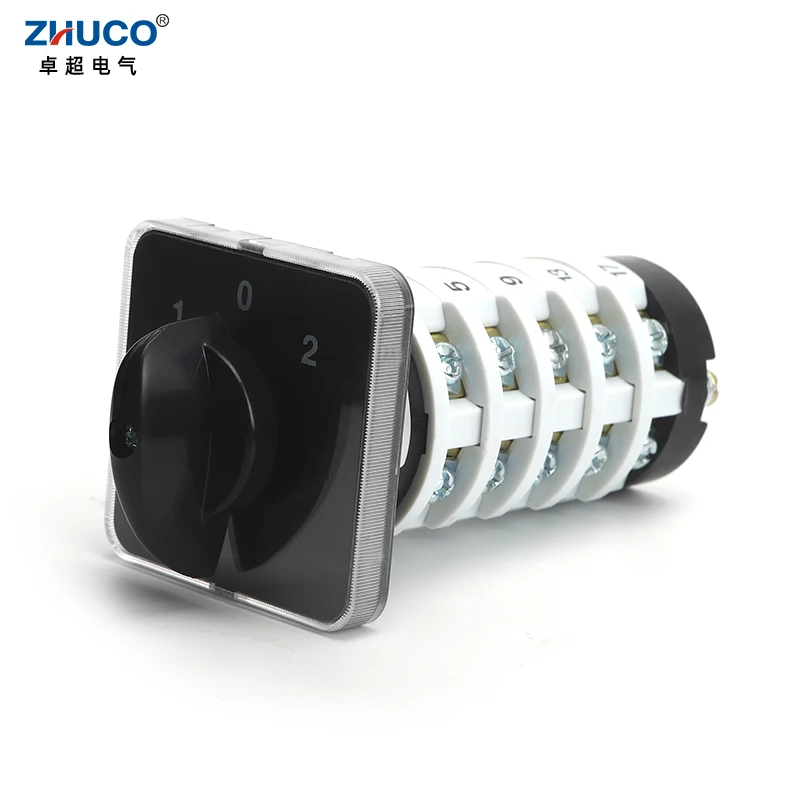 ZHUCO SZL9-20/5 20A 20 Screw 5 Phase Selector 1-0-2 3 Ways Power Switching Supply Welders Ultrasonic Transfer Cam Switch